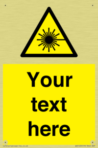 Custom Laser Hazard Sign
